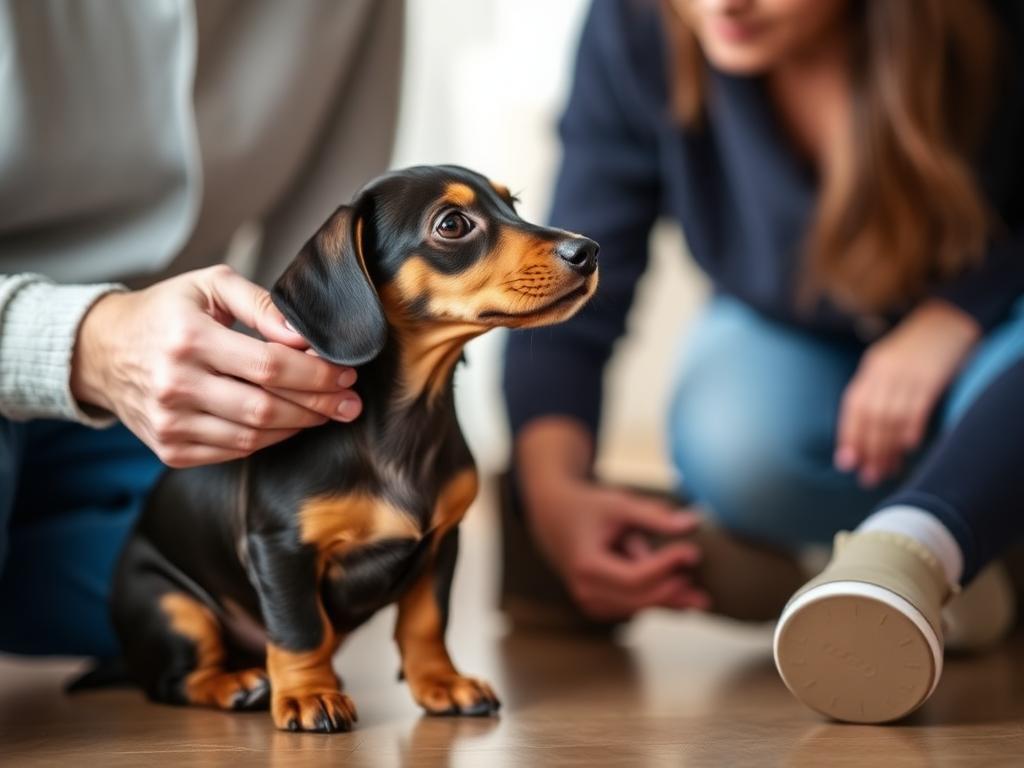 Cómo entrenar a un teckel chocomerle desde cachorro