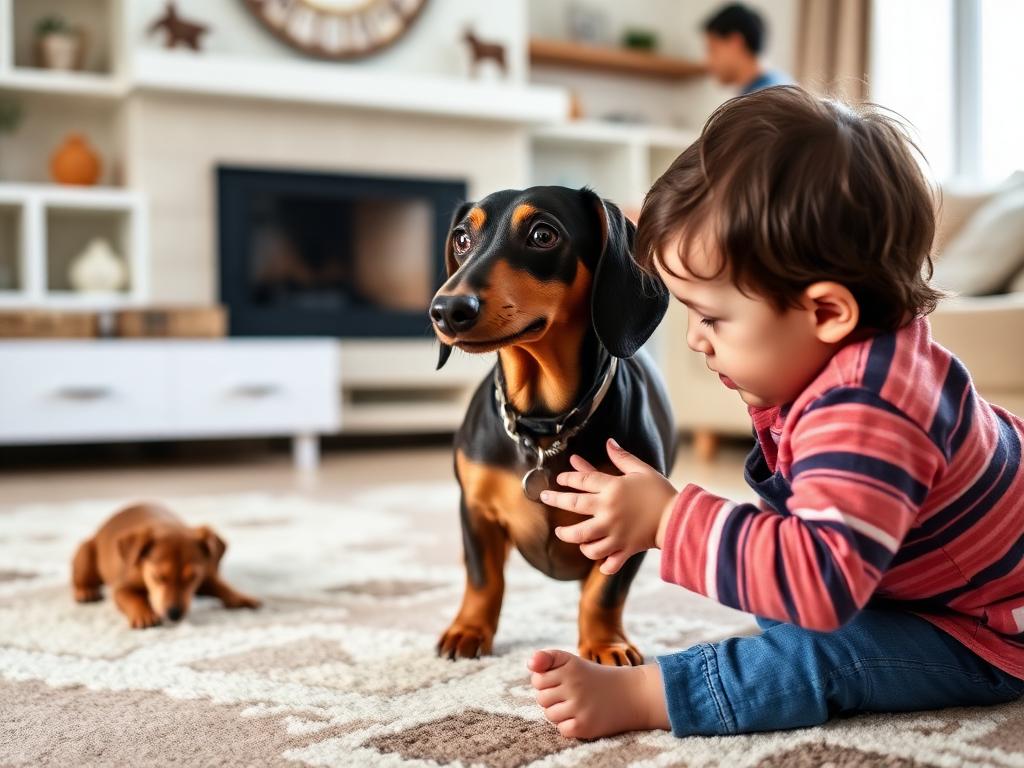 ¿El teckel chocomerle es bueno con niños?