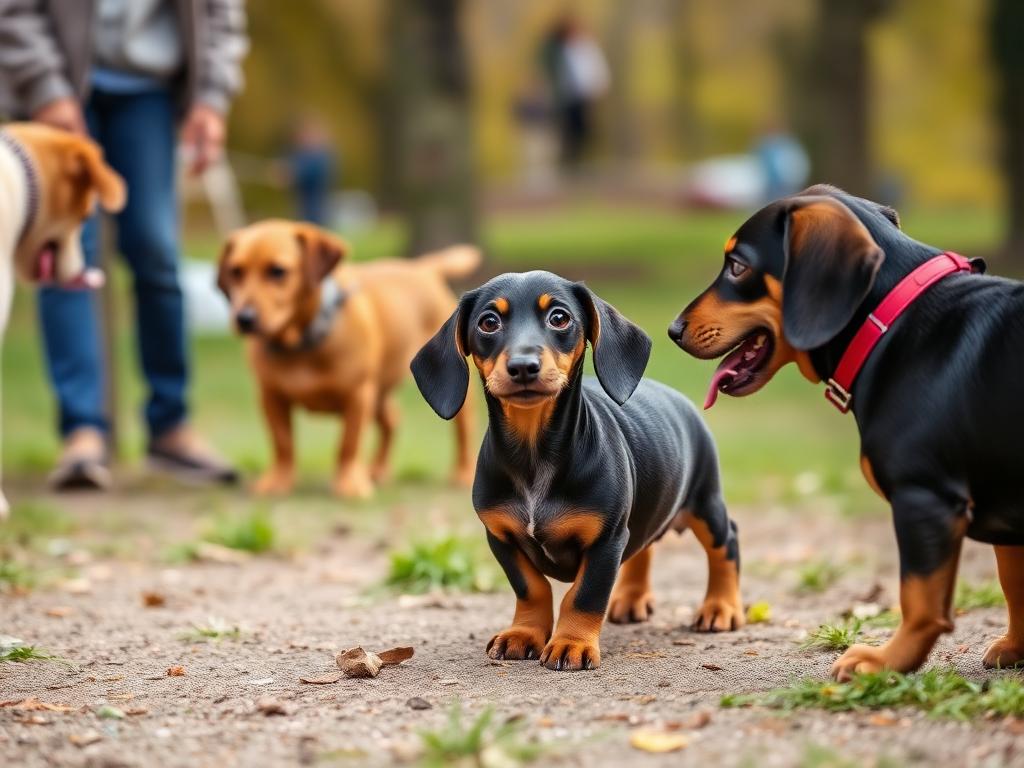 Socialización temprana del cachorro teckel